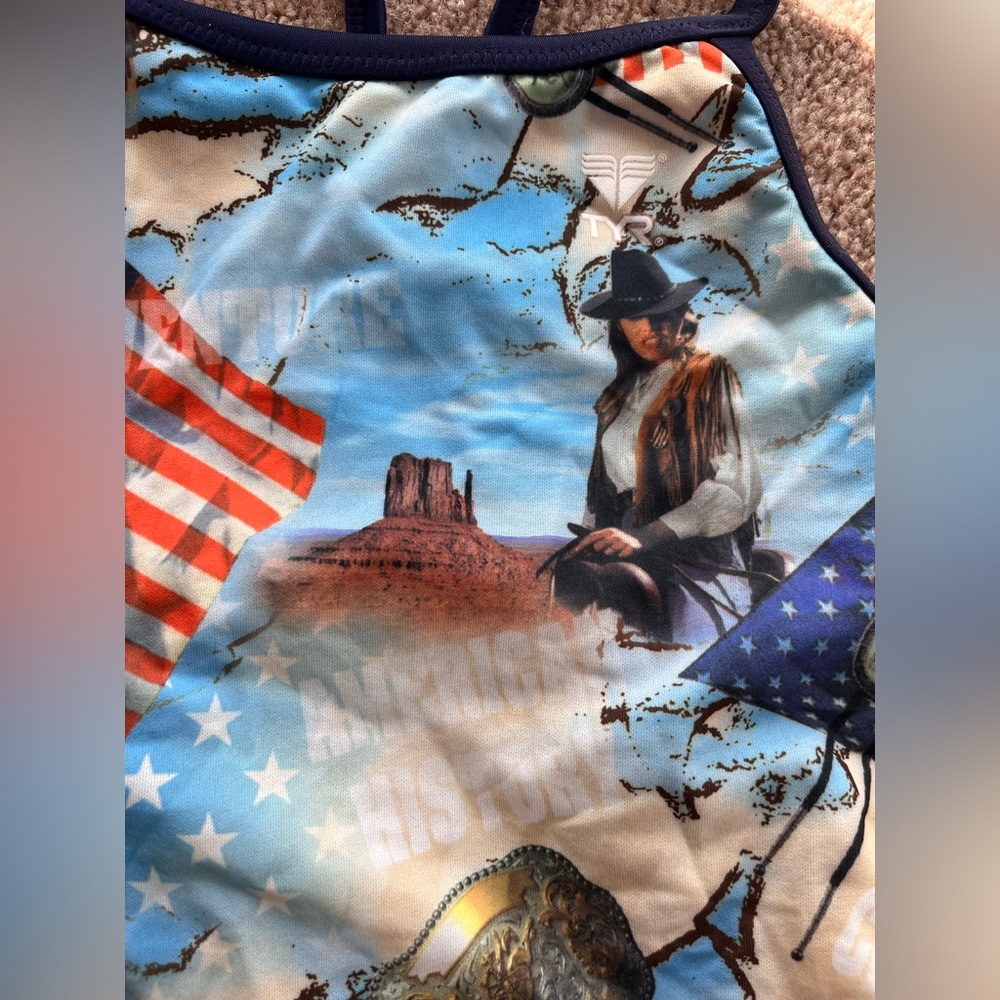 TYR Diamondback American History Star Spangled Freedom Patriotic Suit 28 - Picture 5 of 5